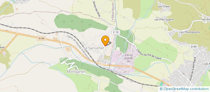 localisation de l'entreprise MONSIEUR NICOLAS ESTEVE  LA BATIE-NEUVE