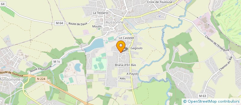 localisation de l'entreprise MONSIEUR NICOLAS ETTORI à AUSSONNE