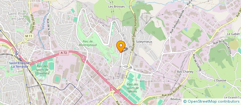 localisation de l'entreprise MONSIEUR NICOLAS EVENO  SAINT-ETIENNE