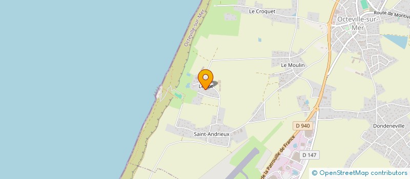 localisation de l'entreprise MONSIEUR NICOLAS EVROT à OCTEVILLE-SUR-MER