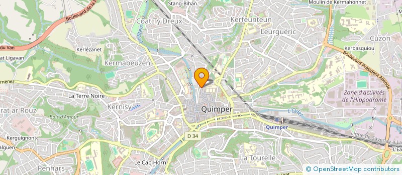 localisation de l'entreprise MONSIEUR NICOLAS FACHE à QUIMPER
