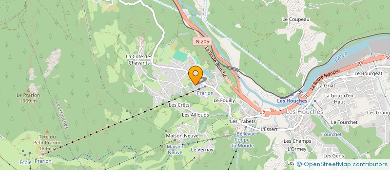 localisation de l'entreprise MONSIEUR NICOLAS FAGOU  LES HOUCHES