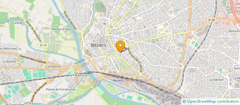localisation de l'entreprise MONSIEUR NICOLAS FALCON  BEZIERS