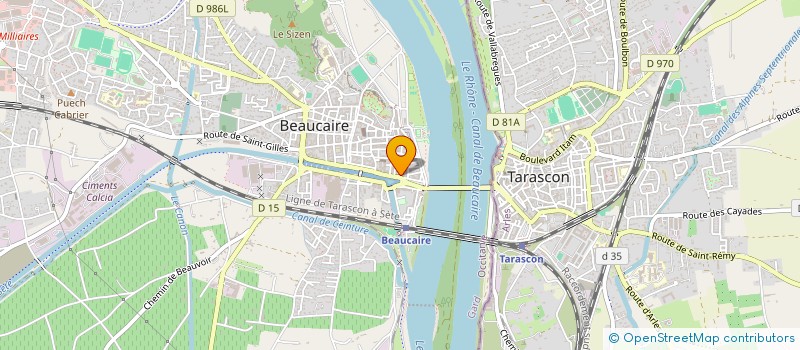 localisation de l'entreprise MONSIEUR NICOLAS FALL  BEAUCAIRE