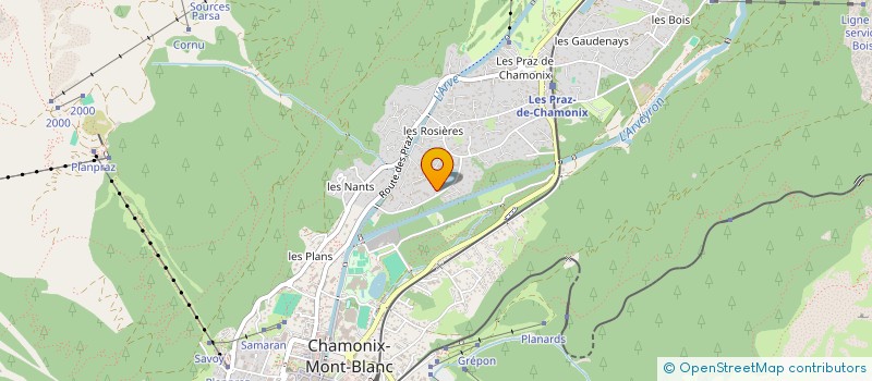 localisation de l'entreprise MONSIEUR NICOLAS FALQUE  CHAMONIX-MONT-BLANC