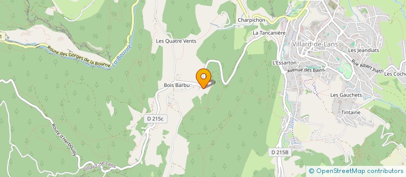 localisation de l'entreprise MONSIEUR NICOLAS FANJAS-CLARET  VILLARD-DE-LANS