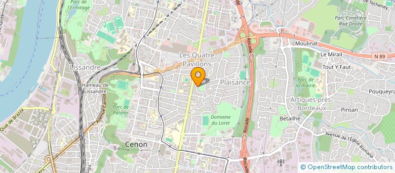 localisation de l'entreprise MONSIEUR NICOLAS FARNE  CENON