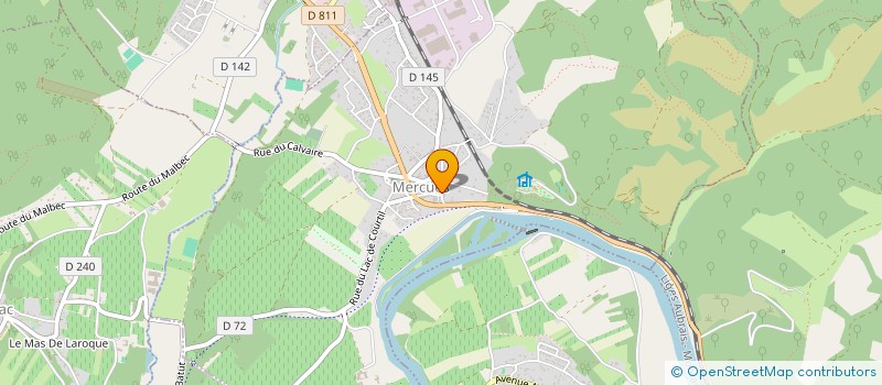 localisation de l'entreprise MONSIEUR NICOLAS FAU  MERCUES