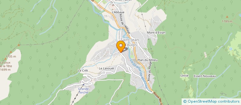 localisation de l'entreprise MONSIEUR NICOLAS FAUGERON  SAINT-JEAN-D'AULPS