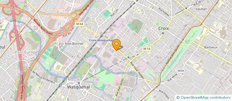 localisation de l'entreprise MONSIEUR NICOLAS FAUQUET  CROIX