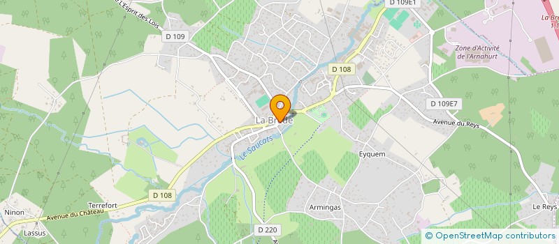 localisation de l'entreprise MONSIEUR NICOLAS FAURE  LA BREDE