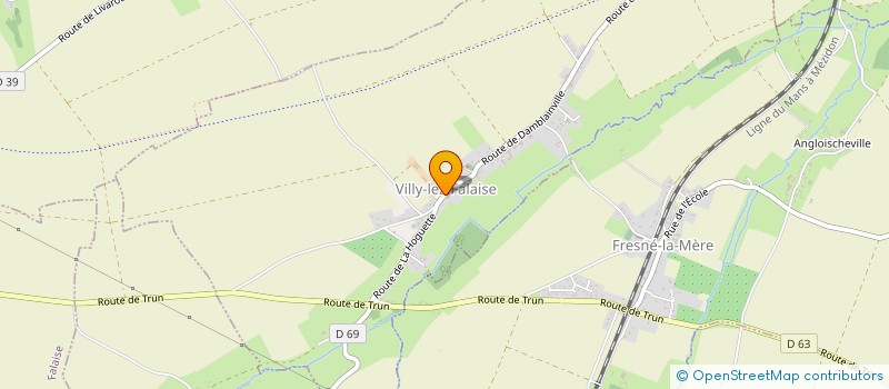 localisation de l'entreprise MONSIEUR NICOLAS FAUVEL  VILLY-LEZ-FALAISE