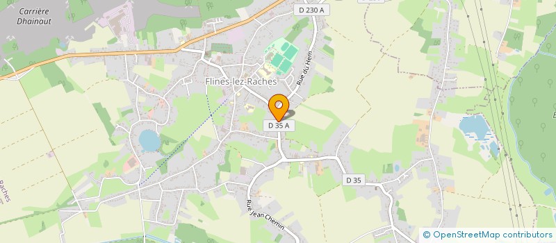 localisation de l'entreprise MONSIEUR NICOLAS FAUVERGUE  FLINES-LEZ-RACHES