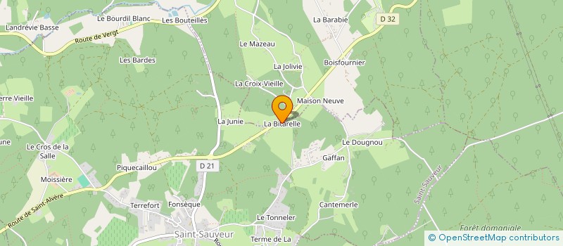 localisation de l'entreprise MONSIEUR NICOLAS FAVAREILLE à SAINT-SAUVEUR