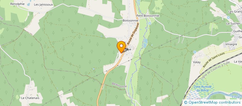 localisation de l'entreprise MONSIEUR NICOLAS FAVIER  BEAURONNE