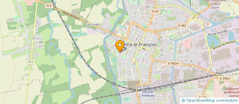 localisation de l'entreprise MONSIEUR NICOLAS FAVIER à VITRY-LE-FRANCOIS