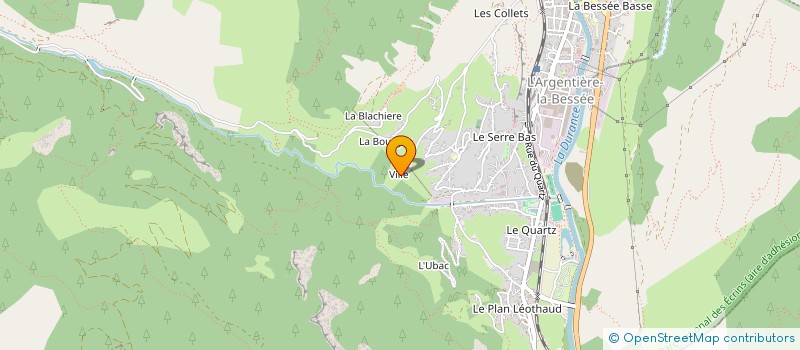 localisation de l'entreprise MONSIEUR NICOLAS FAVRESSE  L'ARGENTIERE-LA-BESSEE