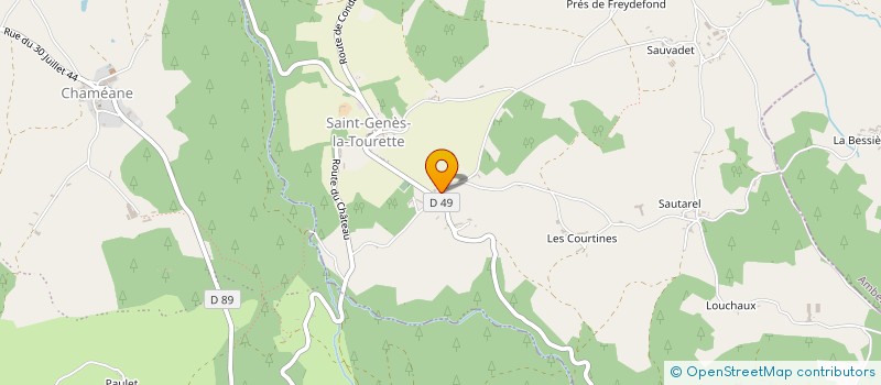 localisation de l'entreprise MONSIEUR NICOLAS FAYON à SAINT-GENES-LA-TOURETTE