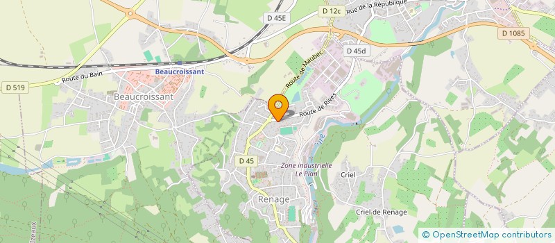 localisation de l'entreprise MONSIEUR NICOLAS FENOLI  RENAGE