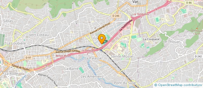 localisation de l'entreprise MONSIEUR NICOLAS FENOY  TOULON