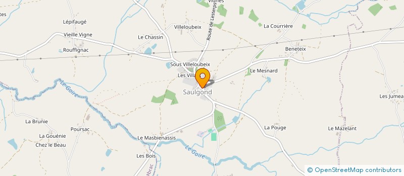 localisation de l'entreprise MONSIEUR NICOLAS FEROUILLAT à SAULGOND