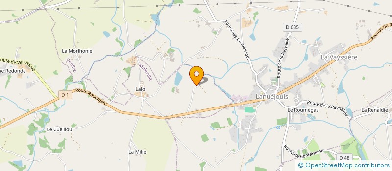 localisation de l'entreprise MONSIEUR NICOLAS FERRAND  MALEVILLE