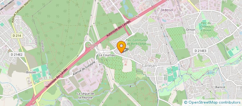 localisation de l'entreprise MONSIEUR NICOLAS FERRARI  CANEJAN