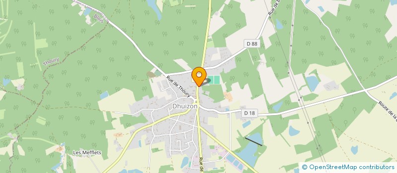 localisation de l'entreprise MONSIEUR NICOLAS FERRAUD  DHUIZON