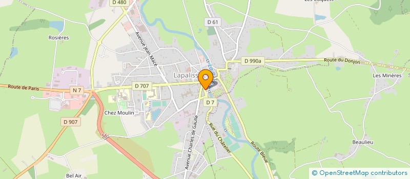 localisation de l'entreprise MONSIEUR NICOLAS FERREIRA  LAPALISSE