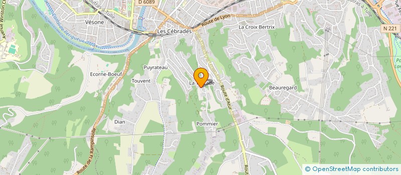 localisation de l'entreprise MONSIEUR NICOLAS FERREIRA  SANILHAC