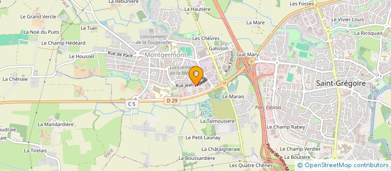 localisation de l'entreprise MONSIEUR NICOLAS FERRIERE  MONTGERMONT