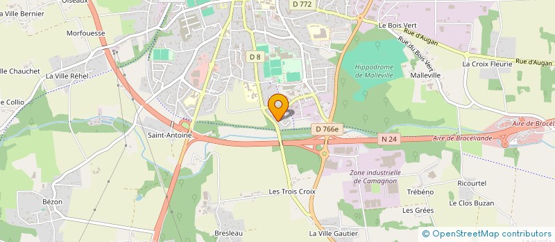 localisation de l'entreprise MONSIEUR NICOLAS FEUILLET  PLOERMEL