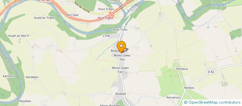 localisation de l'entreprise MONSIEUR NICOLAS FICHOU  SPEZET