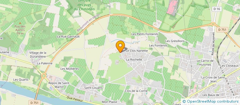 localisation de l'entreprise MONSIEUR NICOLAS FLAMENT  CHINON