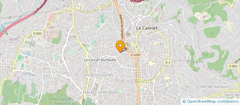 localisation de l'entreprise MONSIEUR NICOLAS FLAMENT à LE CANNET