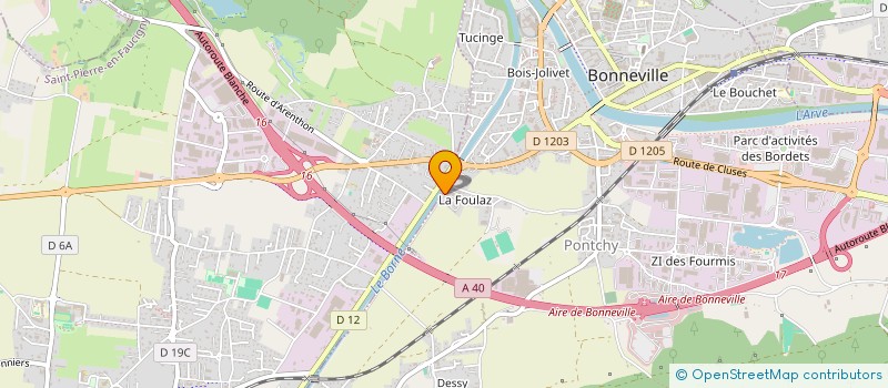 localisation de l'entreprise MONSIEUR NICOLAS FLECHON  BONNEVILLE