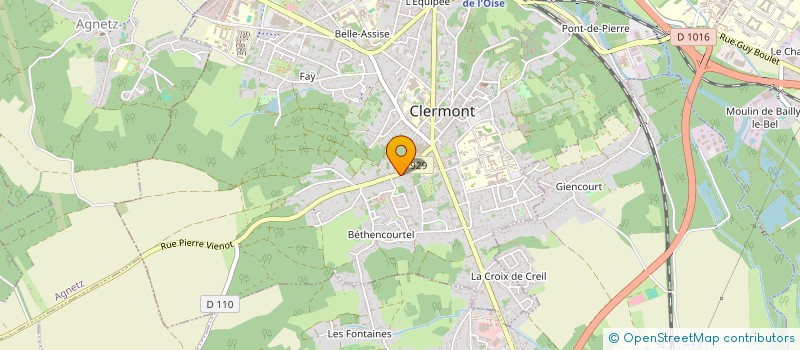 localisation de l'entreprise MONSIEUR NICOLAS FLEURY à CLERMONT