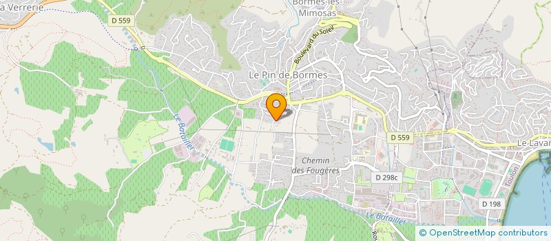 localisation de l'entreprise MONSIEUR NICOLAS FLEURY à BORMES-LES-MIMOSAS
