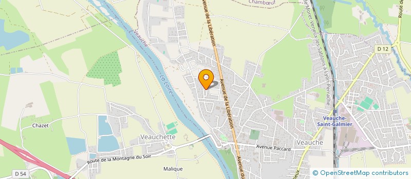 localisation de l'entreprise MONSIEUR NICOLAS FLEURY  VEAUCHE