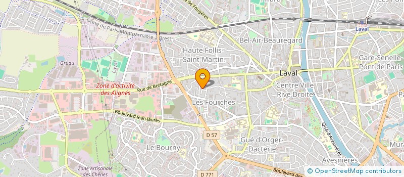 localisation de l'entreprise MONSIEUR NICOLAS FLOHIC à LAVAL