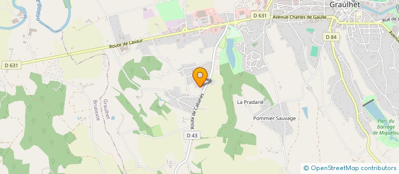 localisation de l'entreprise MONSIEUR NICOLAS FLOTTARD  GRAULHET