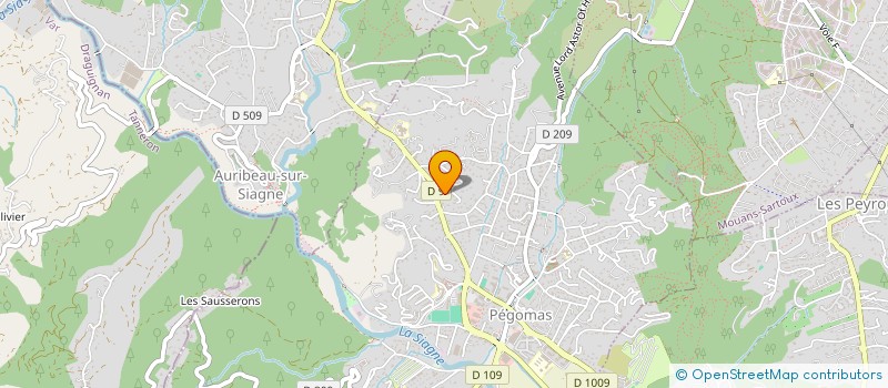 localisation de l'entreprise MONSIEUR NICOLAS FLUHR  PEGOMAS