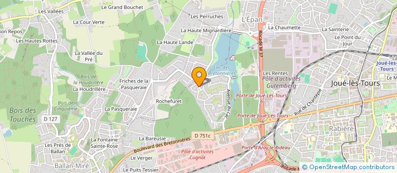 localisation de l'entreprise MONSIEUR NICOLAS FONS  JOUE-LES-TOURS