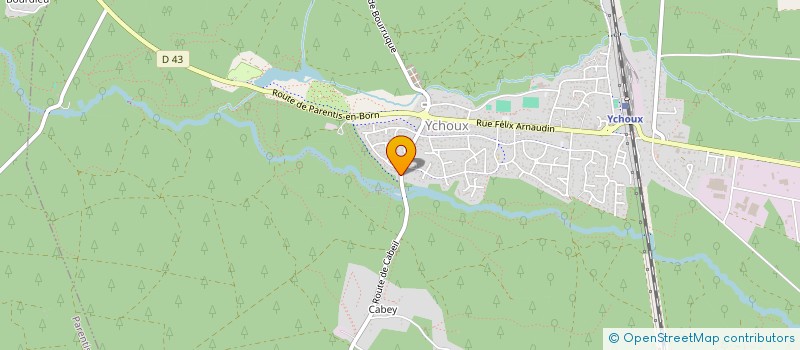 localisation de l'entreprise MONSIEUR NICOLAS FONTAINE  YCHOUX