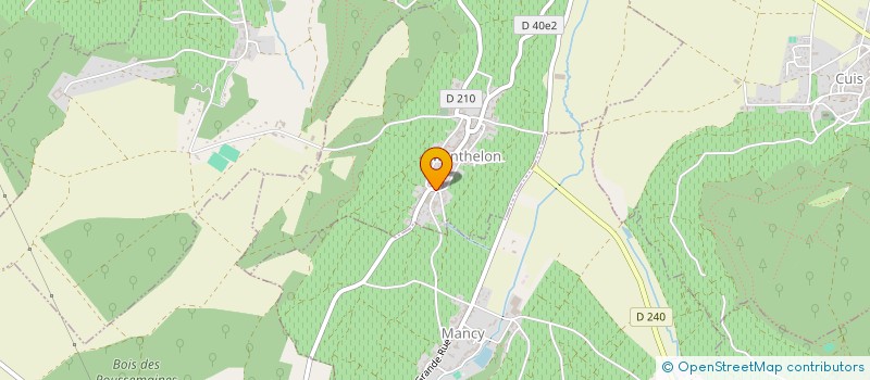 localisation de l'entreprise MONSIEUR NICOLAS FONTAINE  MONTHELON