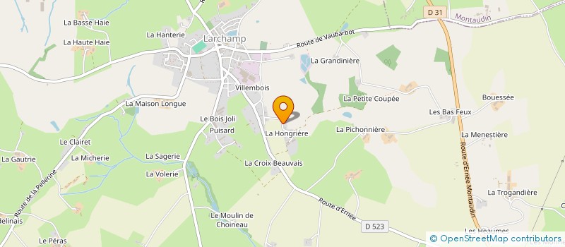 localisation de l'entreprise MONSIEUR NICOLAS FONTAINE à LARCHAMP