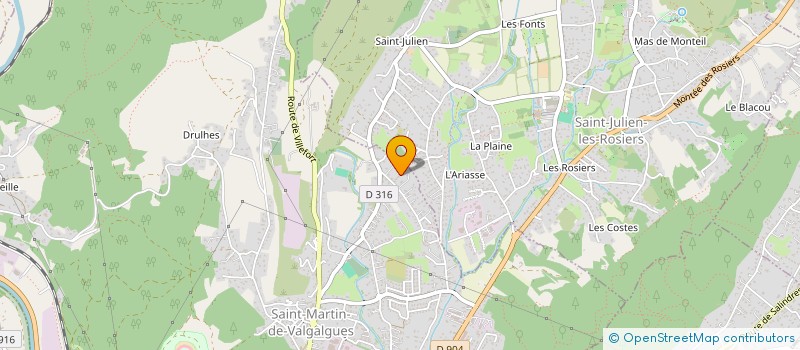 localisation de l'entreprise MONSIEUR NICOLAS FONTAINE  SAINT-MARTIN-DE-VALGALGUES