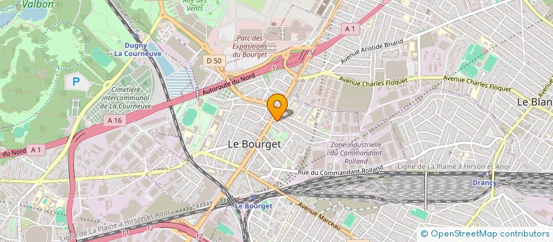 localisation de l'entreprise MONSIEUR NICOLAS FONTANA à LE BOURGET