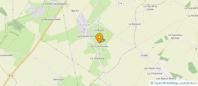 localisation de l'entreprise MONSIEUR NICOLAS FORET à ECORCEI