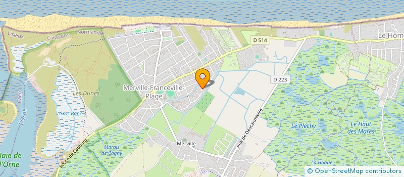 localisation de l'entreprise MONSIEUR NICOLAS FOUCHER  MERVILLE-FRANCEVILLE-PLAGE